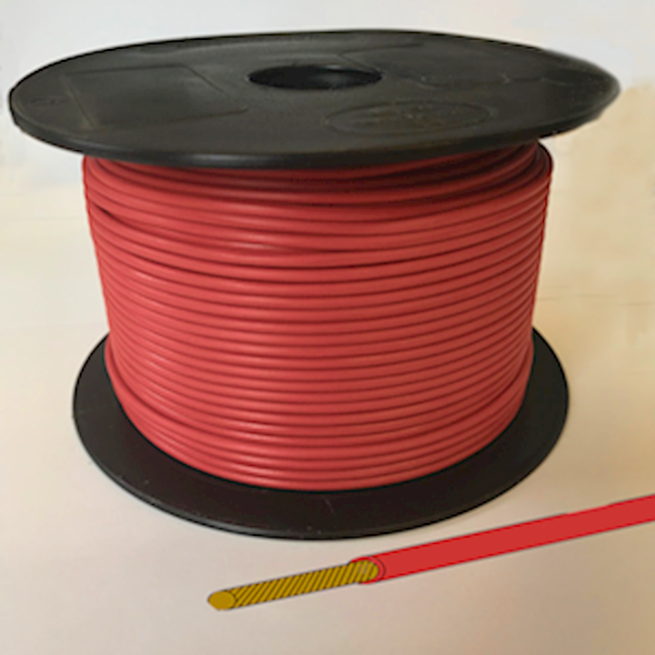 Single Core Cable - Red - 21/0.30 12.75amp (CAB.17RED)